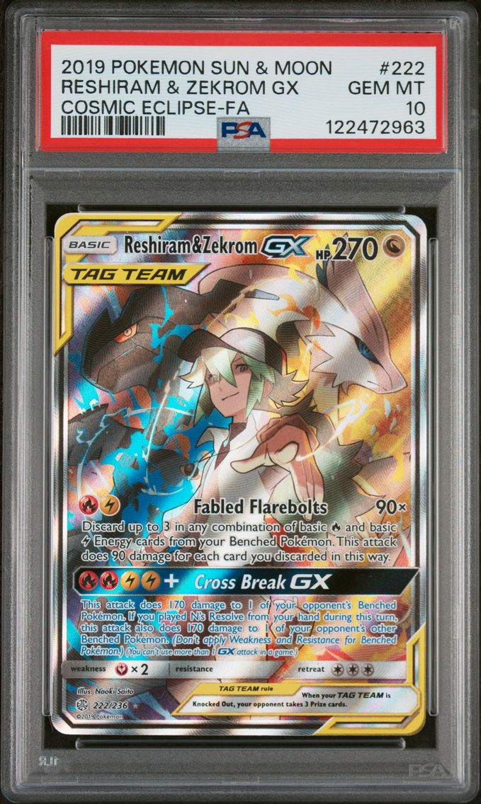 2019 #222 Full Art/Reshiram & Ze