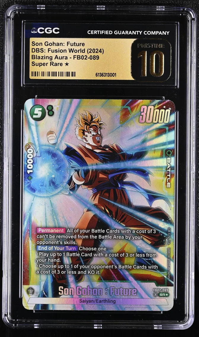 2024 #FB02-089 Son Gohan: Future CGC 10 Pristine (FB02) Blazing Aura - English