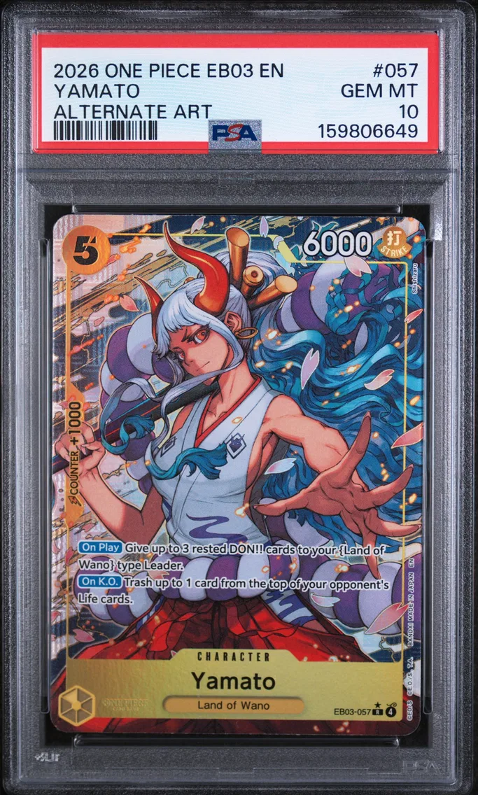 2026 #057 Yamato PSA 10 One Piece EB03-Extra Booster -One Piece Heroines Edition-