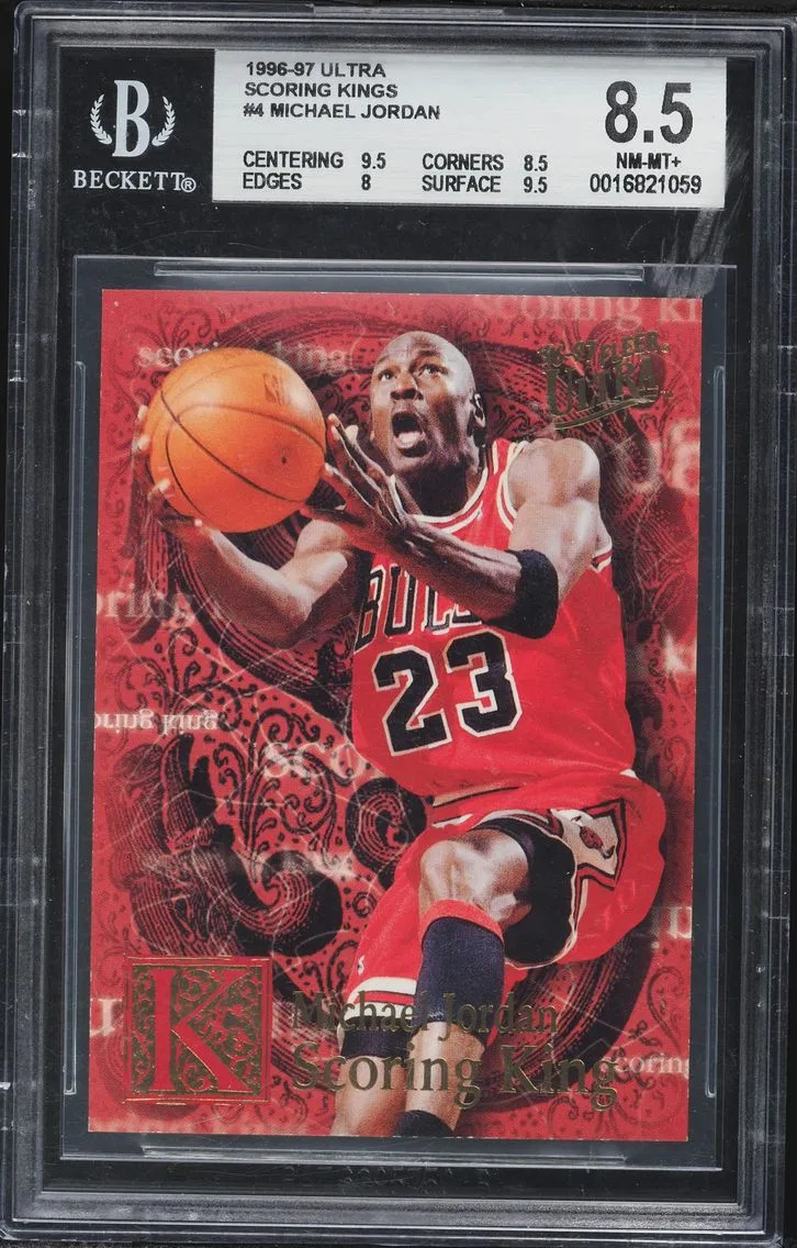 1996 #4 Michael Jordan BGS 8.5 Ultra Scoring Kings Basketball