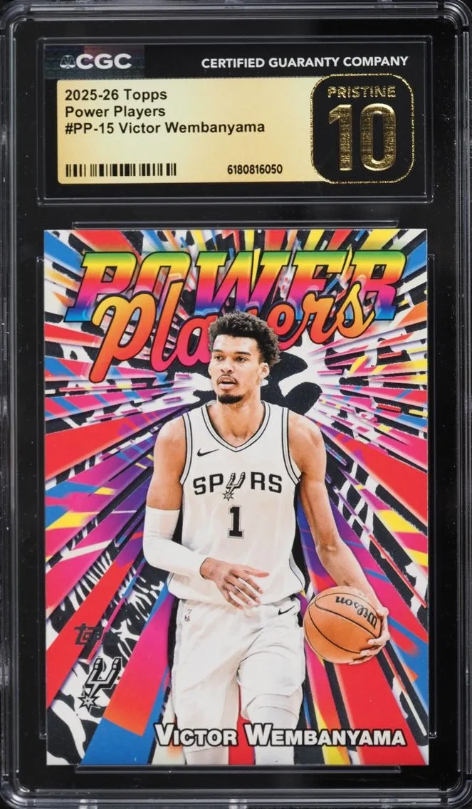 2025 #PP-15 Victor Wembanyama CGC 10 Topps Power Players