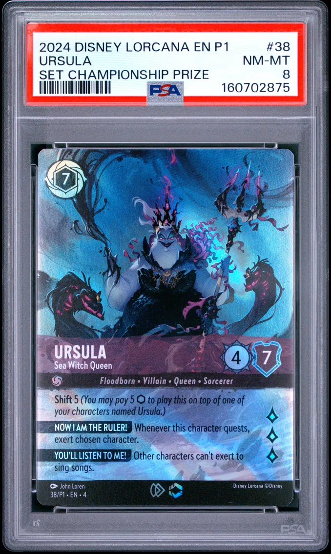 2024 #38 Ursula - Sea Witch Queen PSA 8 Disney Lorcana EN P1-Promo