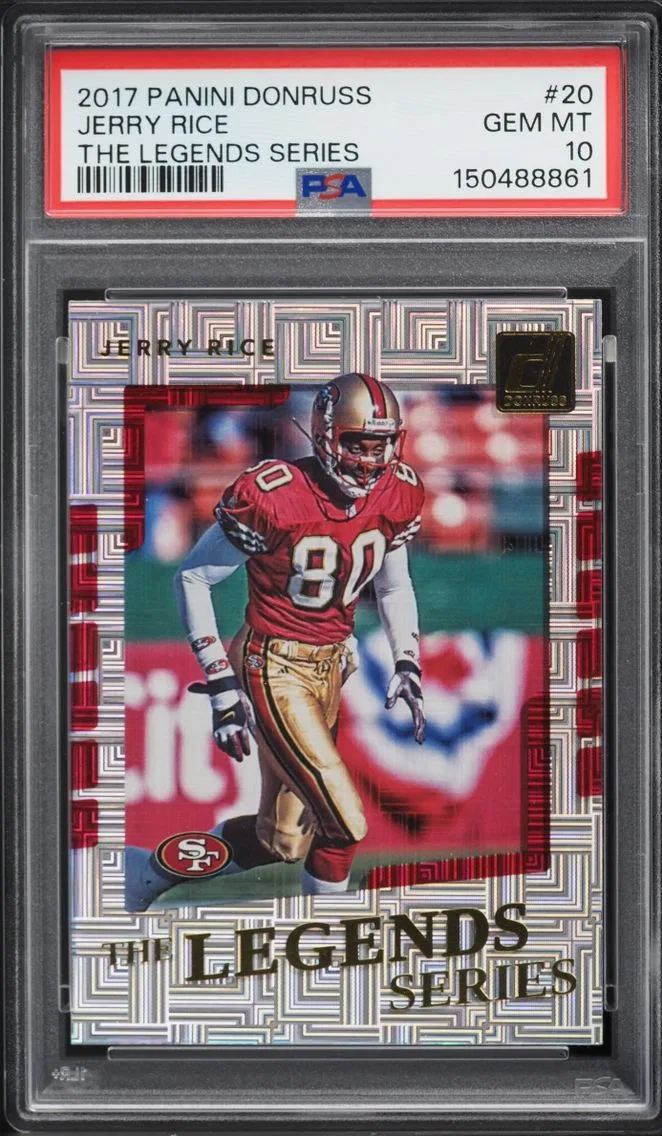 2017 Donruss The Legends Series Jerry Rice #20 PSA 10 GEM MINT