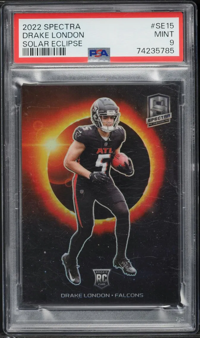 2022 #SE15 Drake London PSA 9 Panini Spectra Solar Eclipse