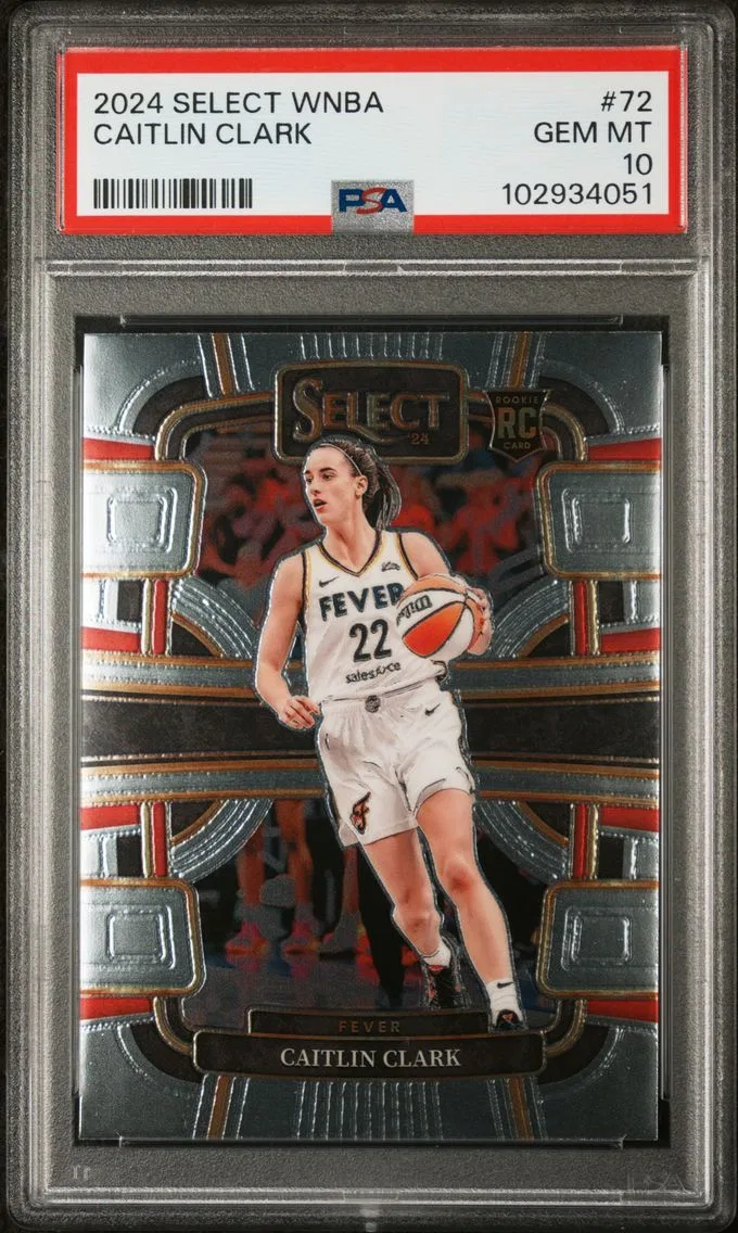 2024 #72 Caitlin Clark PSA 10 Panini Select WNBA