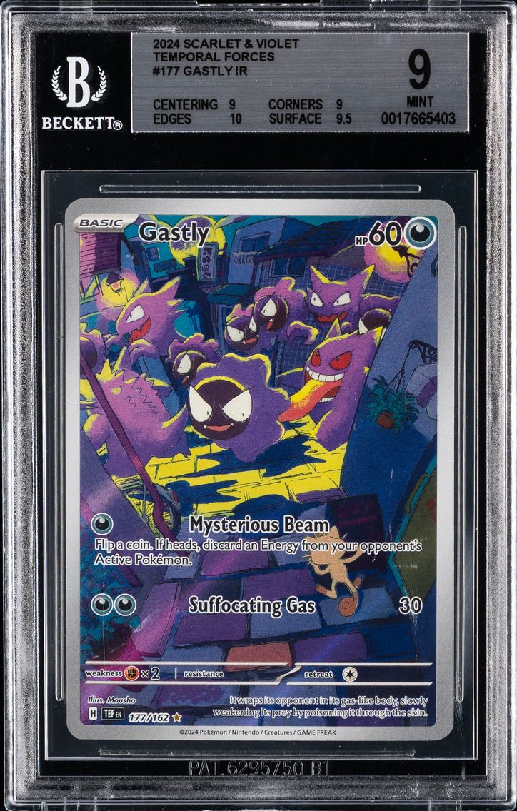 2024 #177 Gastly BGS 9 Tef EN-Temporal Forces Pokemon