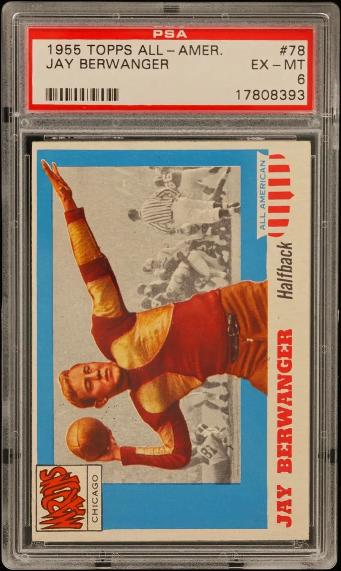 1955 #78 Jay Berwanger PSA 6 Topps All-Amer.