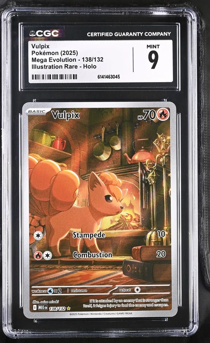 2025 #138 Vulpix CGC 9 Mega Evolution - MEG EN - English