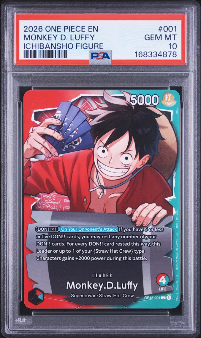 2026 #001 Monkey D. Luffy PSA 10 One Piece Promos