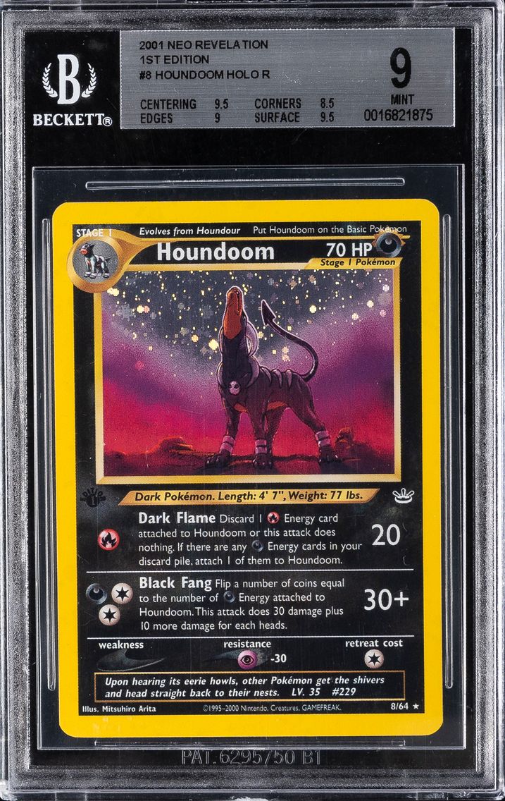 2001 #8 Pokemon Neo Revelation 1st Edition Holo Houndoom