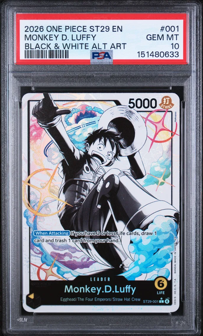 2026 #001 Monkey D. Luffy PSA 10 One Piece Starter Deck ST29-Egghead