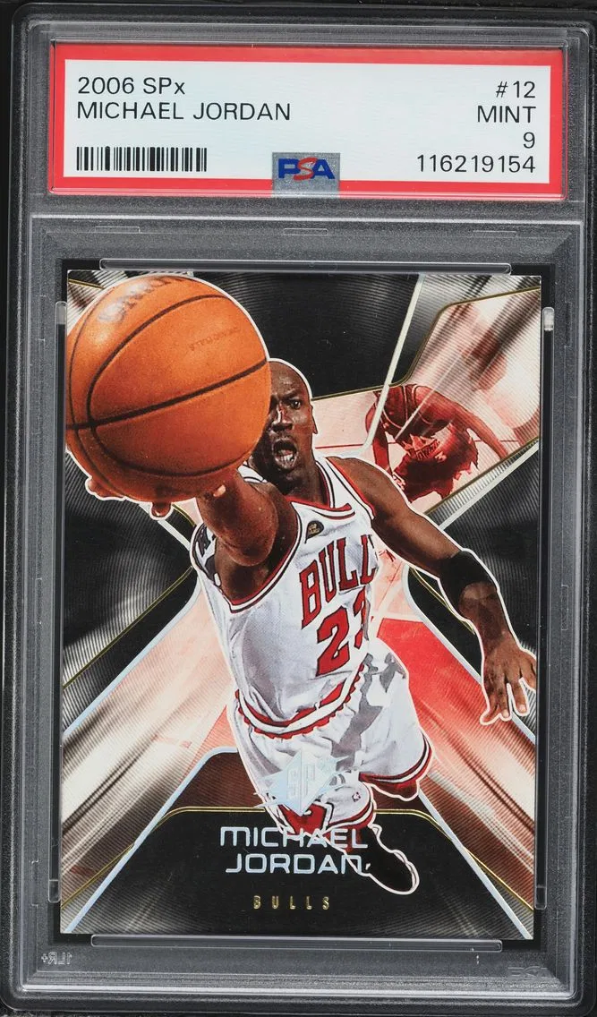2006 #12 Michael Jordan PSA 9 Spx Basketball