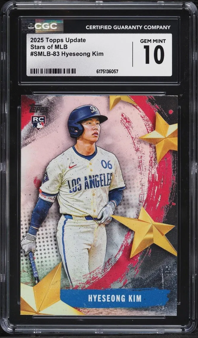 2025 Topps Update Stars Of MLB Hyeseong Kim ROOKIE #SMLB-83 CGC 10 GEM MINT