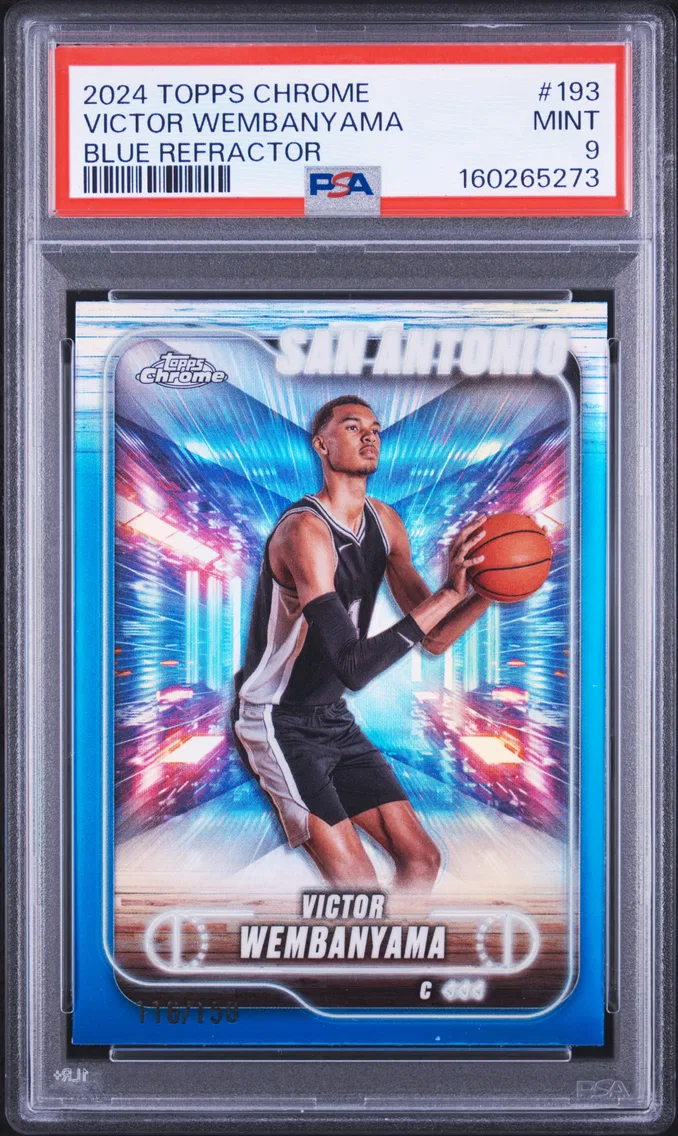 2024 #193 Victor Wembanyama PSA 9 Topps Chrome