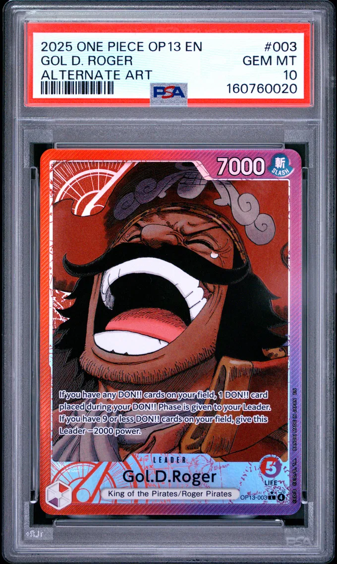 2025 #003 Gol D. Roger PSA 10 One Piece OP13-Carrying on His Will