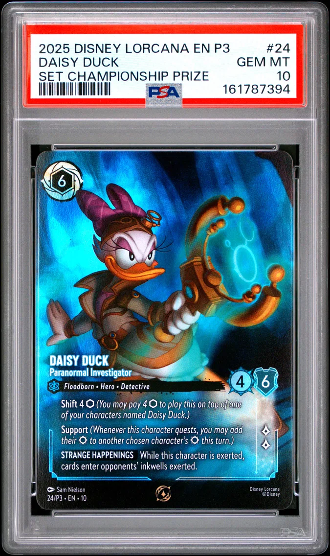 2025 #24 Daisy Duck - Paranormal Investigator PSA 10 Disney Lorcana EN P3-Promo