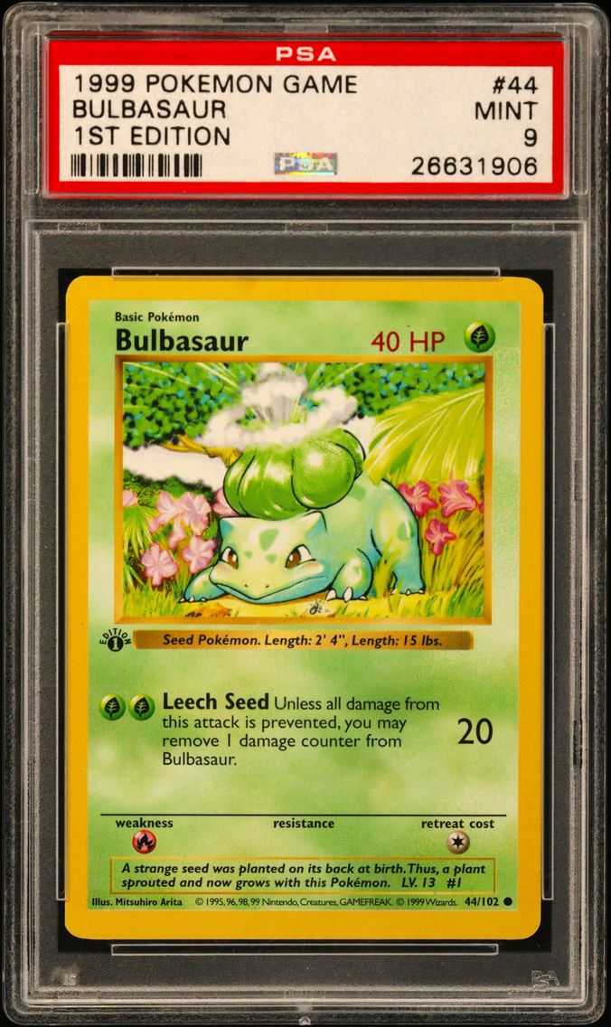 1999 #44 Bulbasaur 1st Edition P