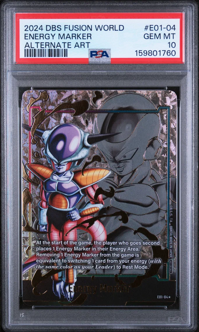 2024 #E01-04 Energy Marker PSA 10 Dragon Ball Super Card Game Fusion World Energy Marker Pack 01
