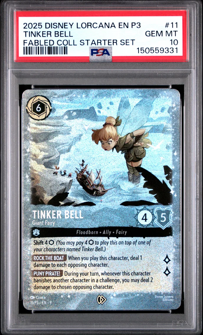 2025 #11 Tinker Bell - Giant Fairy PSA 10 Disney Lorcana EN P3-Promo
