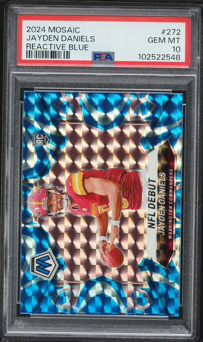 2024 #272 Jayden Daniels PSA 10 Panini Mosaic Football