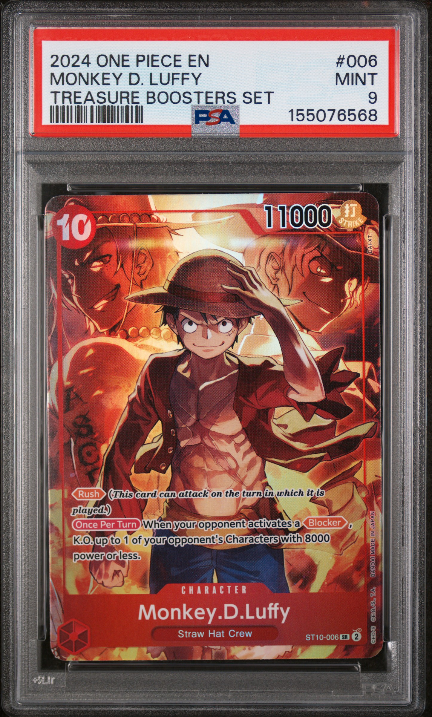 2024 #006 Monkey D. Luffy PSA 9 One Piece Promos
