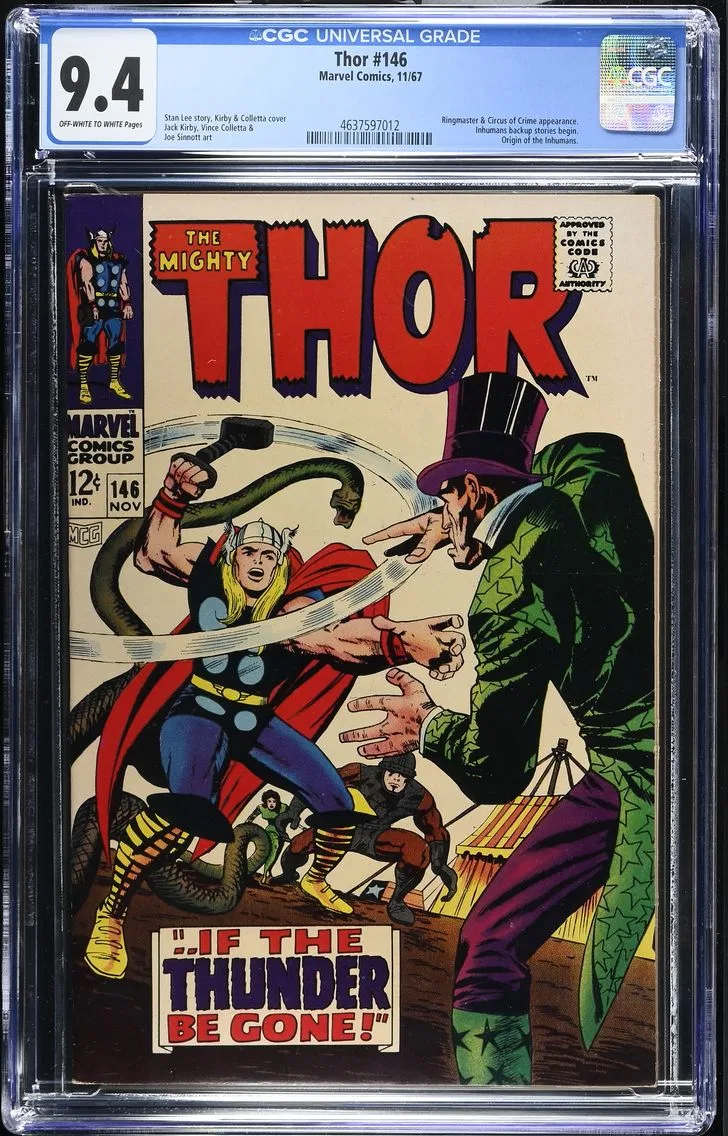 1967 Thor #146 CGC 9.4 Marvel Comics
