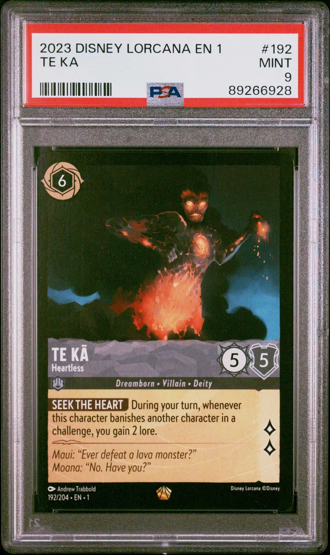 2023 #192 TE KA PSA 9 Disney Lorcana EN 1-the First Chapter