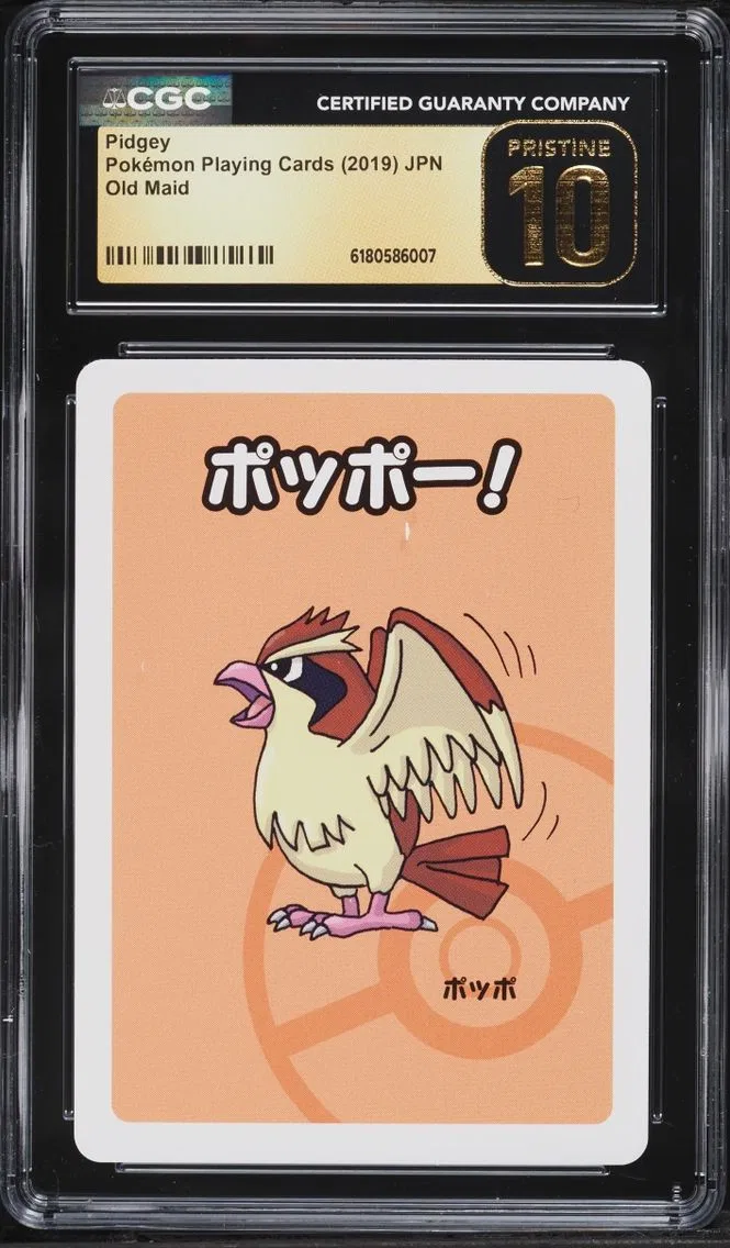2019 Pokemon Japanese Playing Cards Old Maid Pidgey CGC 10 PRISTINE