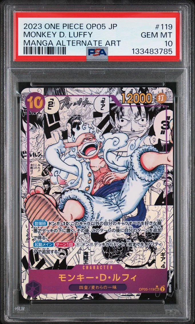 2023 #119 Monkey D. Luffy PSA 10 Japanese OP05-Awakening of the New Era One Piece