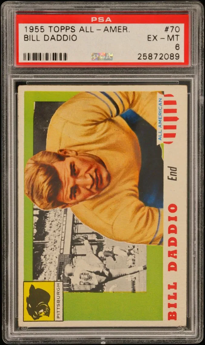 1955 #70 Bill Daddio PSA 6 Topps All-Amer.