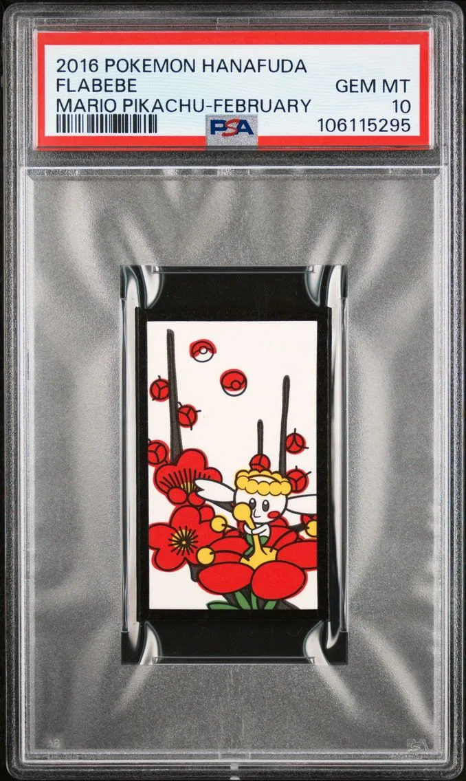 2016 #NA Flabebe PSA 10 Hanafuda Mario Pikachu Pokemon