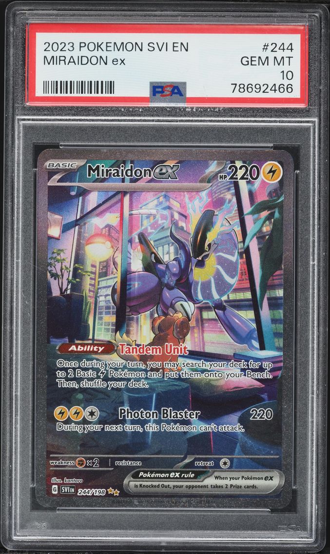 2023 #244 Miraidon EX PSA 10 Svi EN-Scarlet & Violet Pokemon