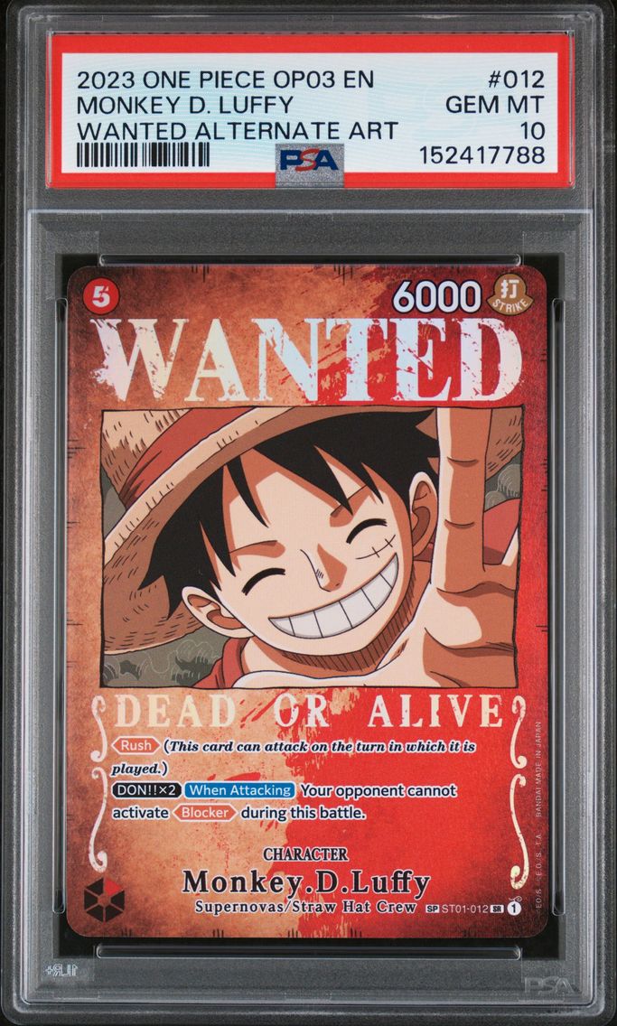 2023 #012 Monkey D. Luffy PSA 10