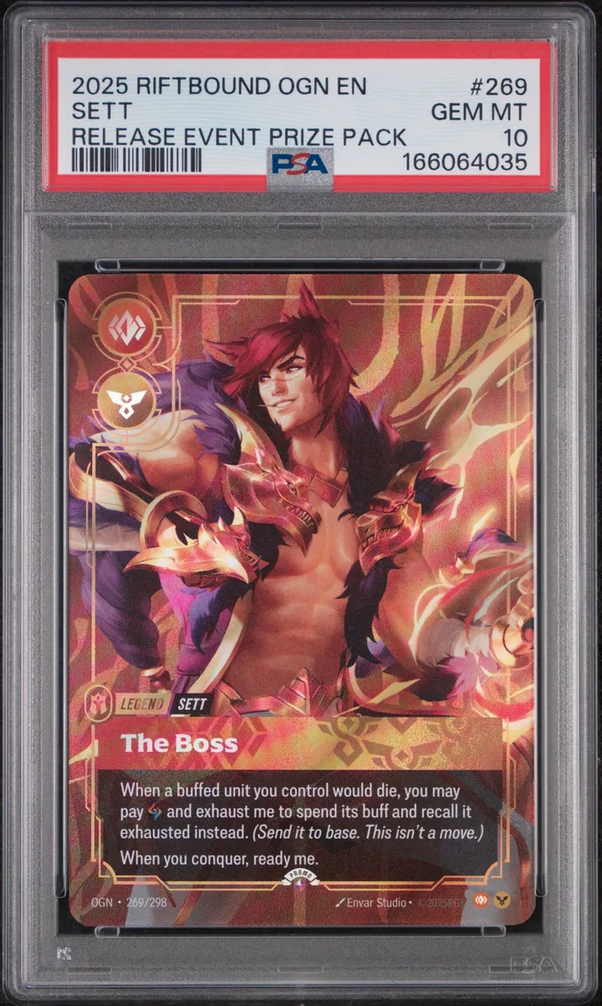 2025 #269 Sett - the Boss PSA 10 Riftbound: League of Legends Ogn-Origins