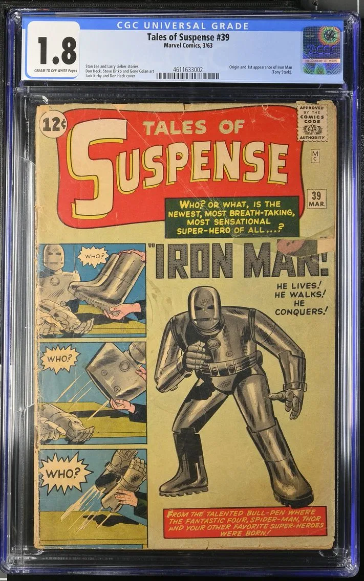 1963 #NA 1963 Tales of Suspense #39 CGC 1.8 Marvel Comics CGC 1.8