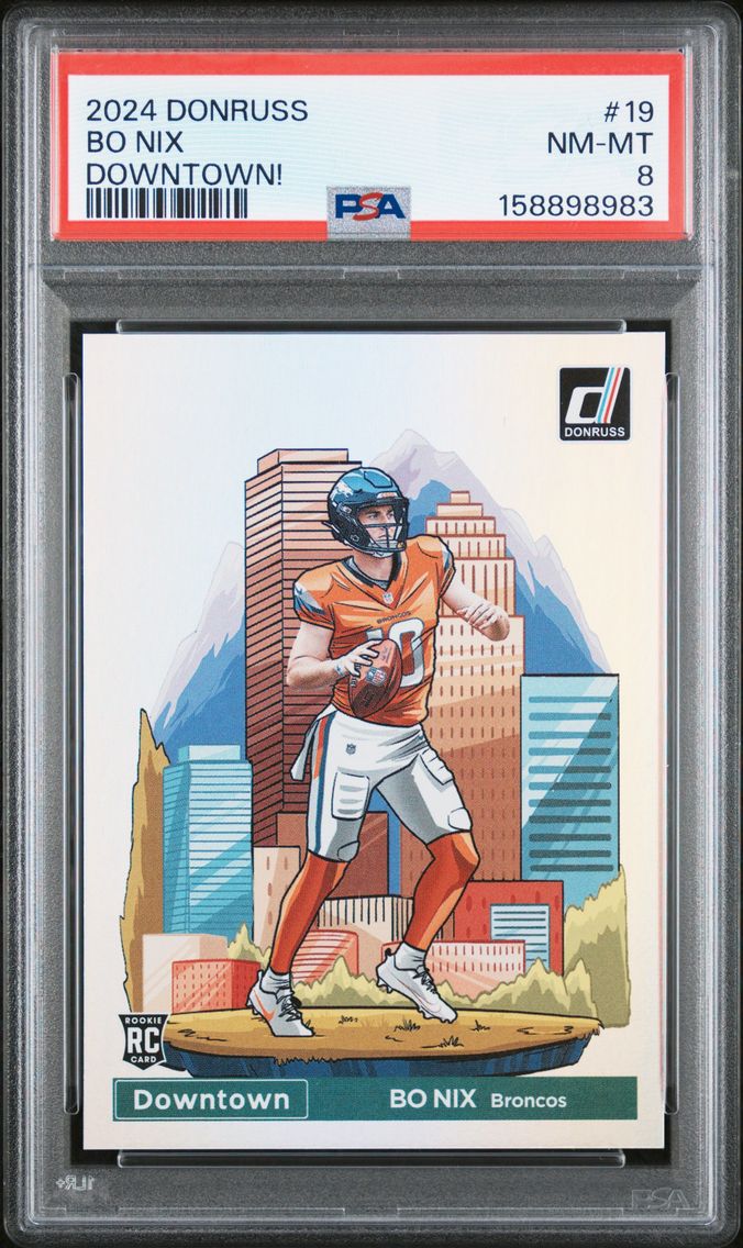 2024 #19 Bo Nix PSA 8 Panini Don