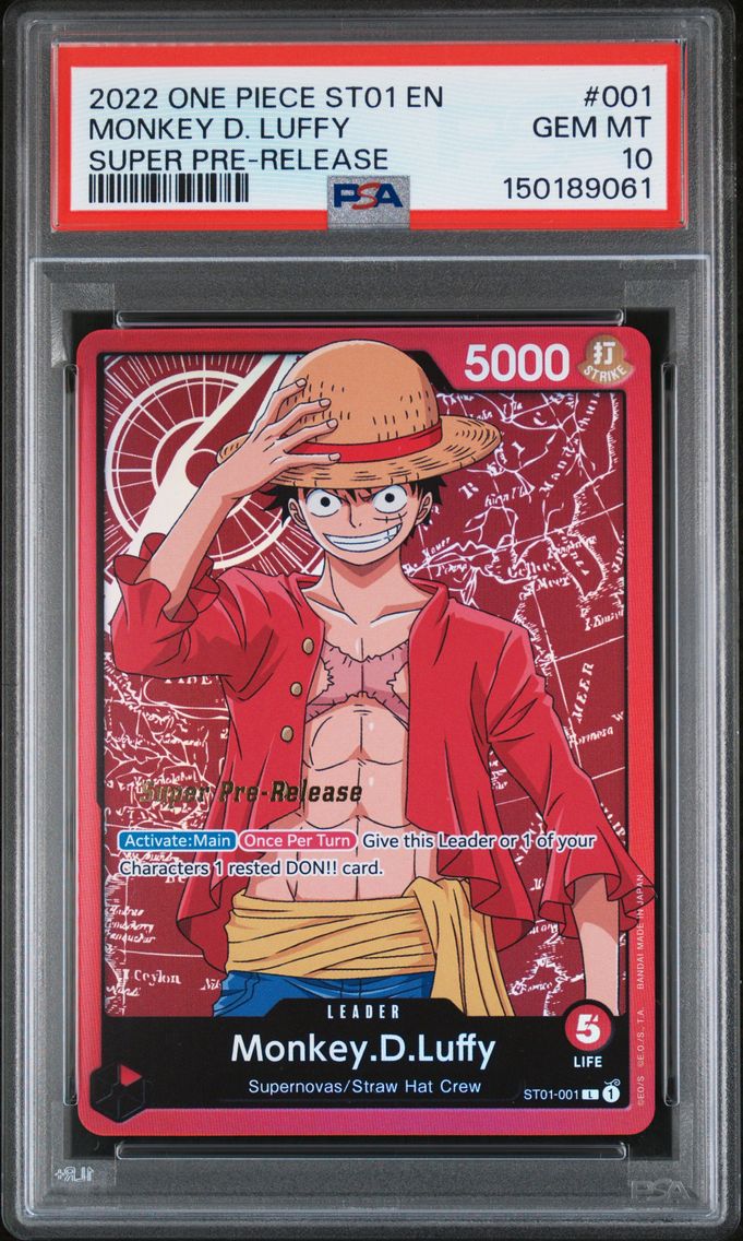 2022 #001 Monkey D. Luffy PSA 10