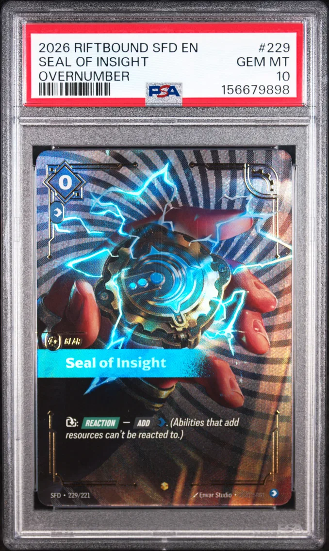 2026 #229 Seal of Insight PSA 10 Riftbound: League of Legends Sfd-Spiritforged