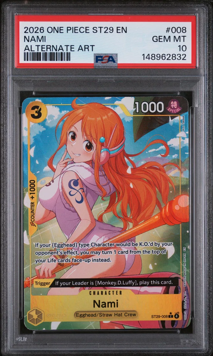 2026 #008 Nami PSA 10 One Piece Starter Deck ST29-Egghead