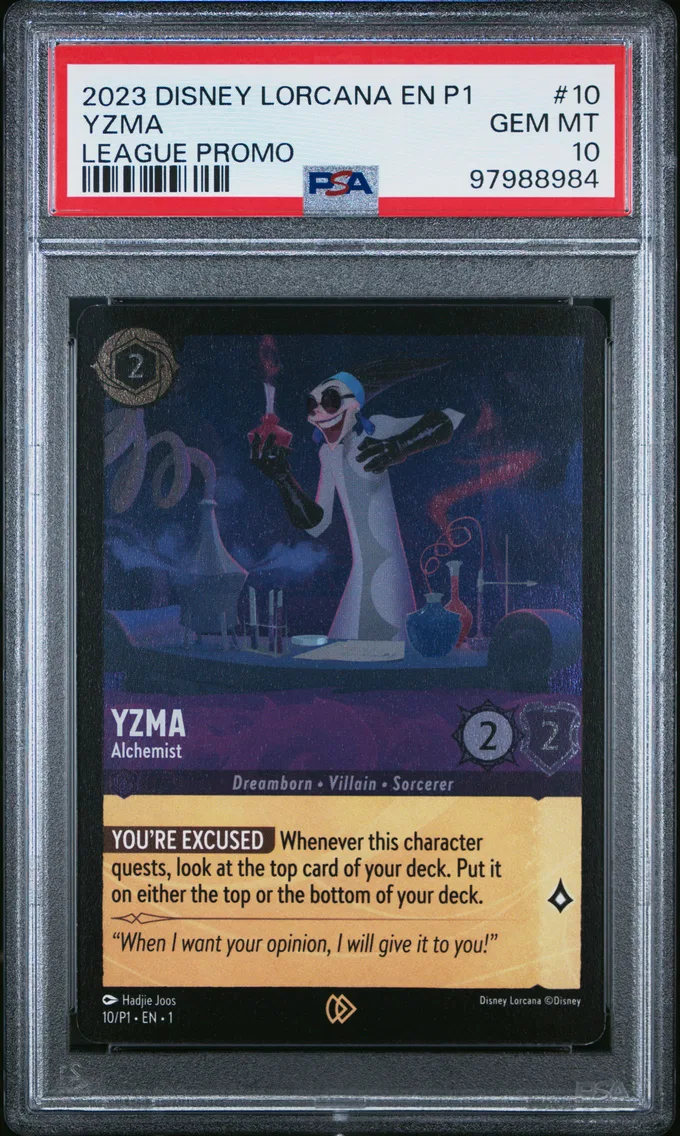 2023 #10 Yzma - Alchemist PSA 10 Disney Lorcana EN P1-Promo