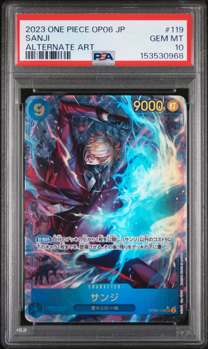 2023 #119 Sanji PSA 10 One Piece Japanese OP06-Wings of the Captain