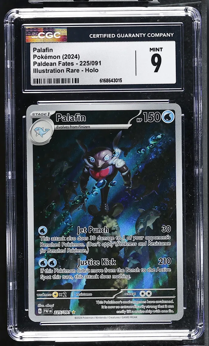 2024 #225 Palafin CGC 9 Paldean Fates - PAF EN - English
