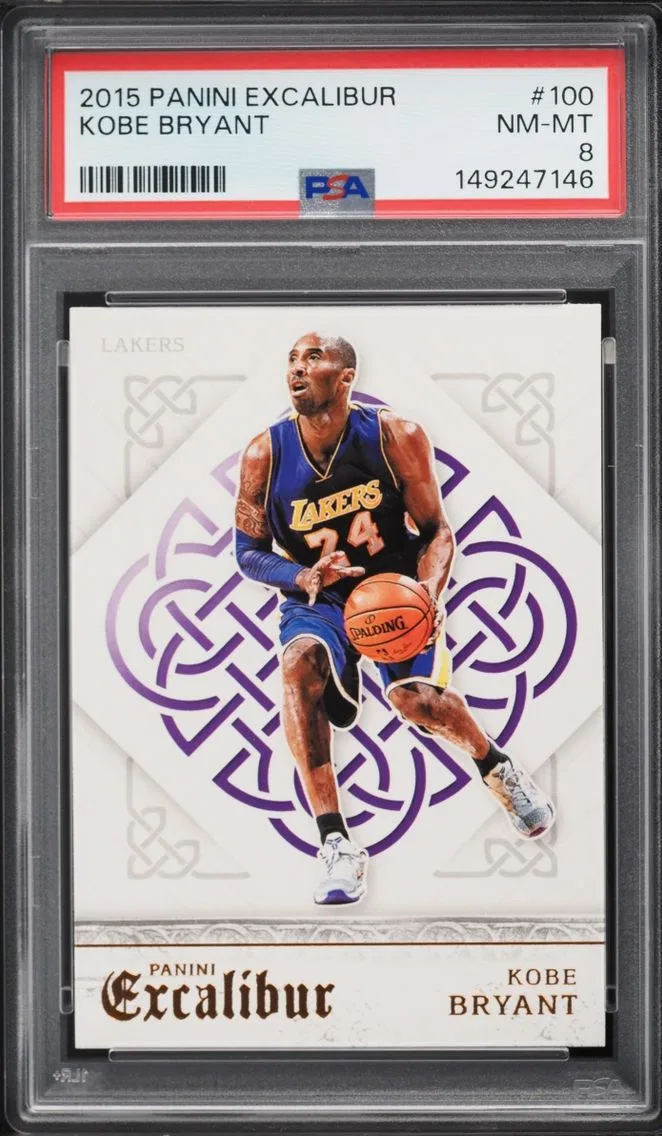 2015 #100 Kobe Bryant PSA 8 Panini Excalibur