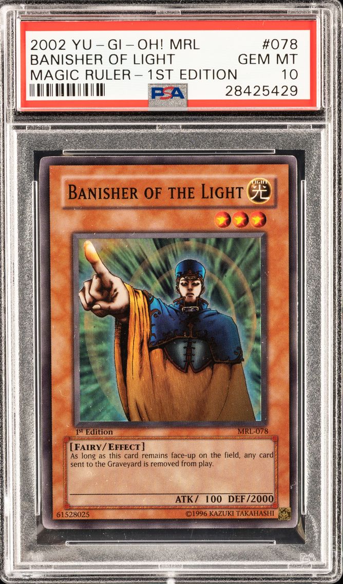 BANISHER OF THE LIGHT MRL-078 MAGIC RULER | 1ST EDITION 2002 PSA 10