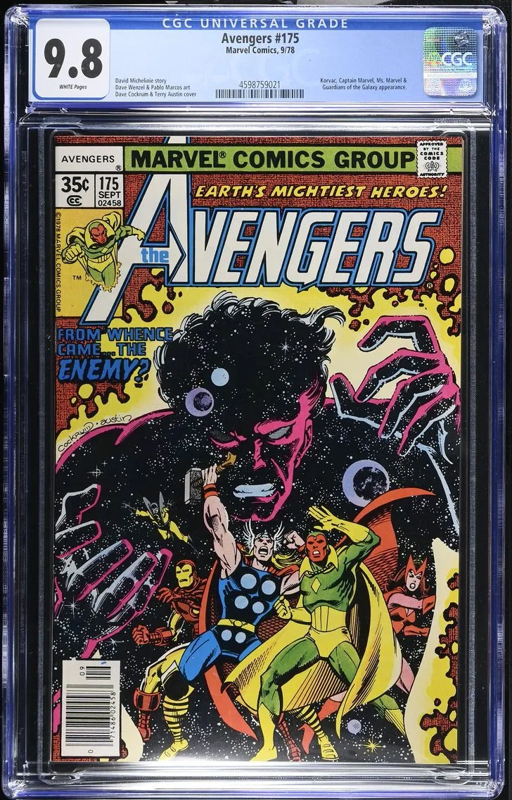 1978 Avengers #175 CGC 9.8 Marvel Comics