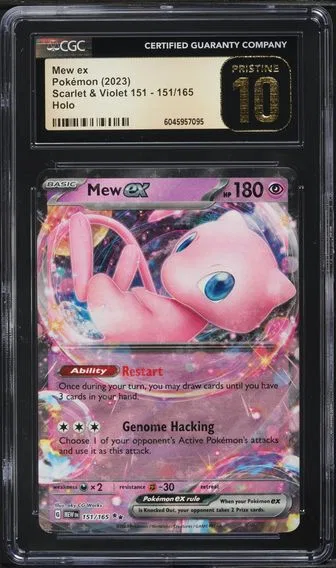 2023 #151 Mew EX CGC 10 Pristine Mew EN-151 Pokemon
