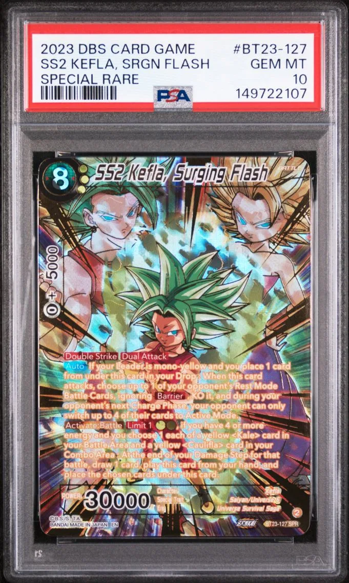 2023 #BT23-127 Ss2 Kefla, Srgn Flash #bt23-127 PSA 10 Dragon Ball Super Card Game Series 23 Perfect Combination