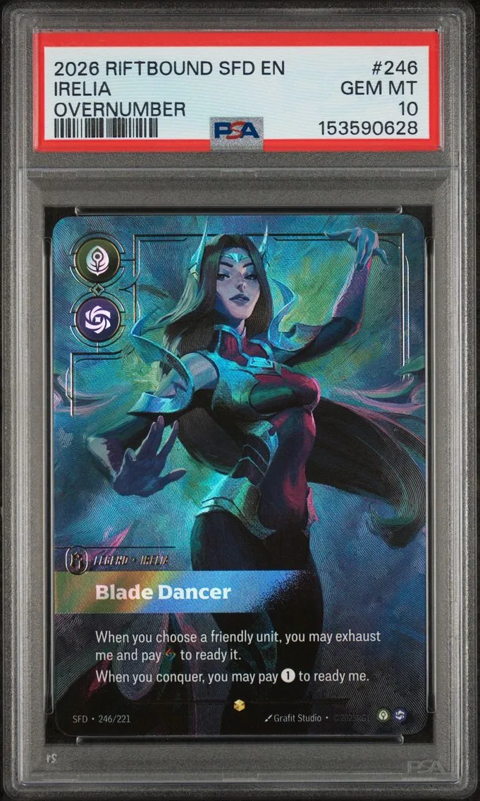 2026 #246 Irelia - Blade Dancer PSA 10 Riftbound: League of Legends Sfd-Spiritforged