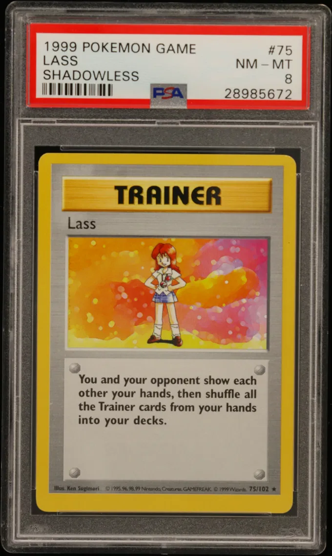 1999 #75 Lass Shadowless PSA 8 Game