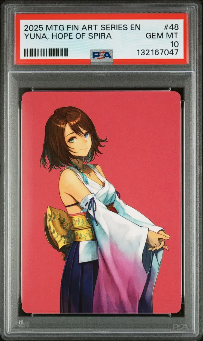 2025 #48 Yuna, Hope of Spira PSA 10 Final Fantasy Art Series